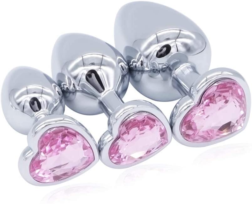 Akstore 3pcs Luxury Jewelry Design Fetish Anal Butt Plug