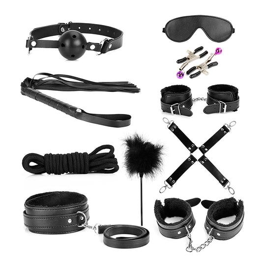 Kit Bondage - Juego de amor de 10 piezas 