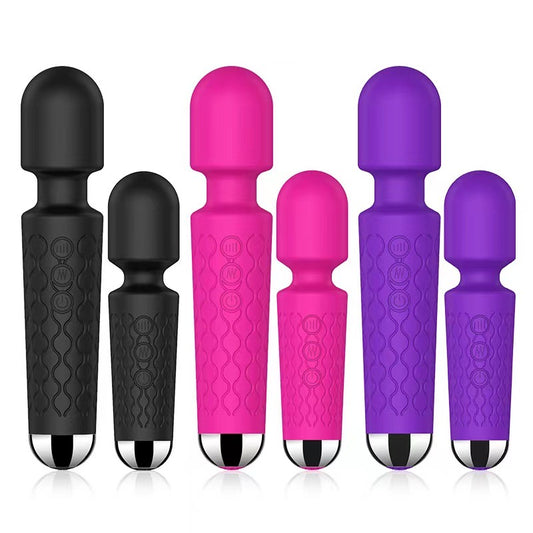 Mute Wand Massager Rechargeable 7 Frequencies 4 Speeds Body Recovery