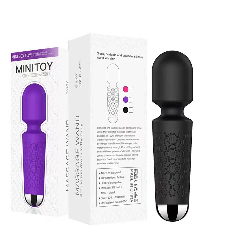 Mute Wand Massager Rechargeable 7 Frequencies 4 Speeds Body Recovery