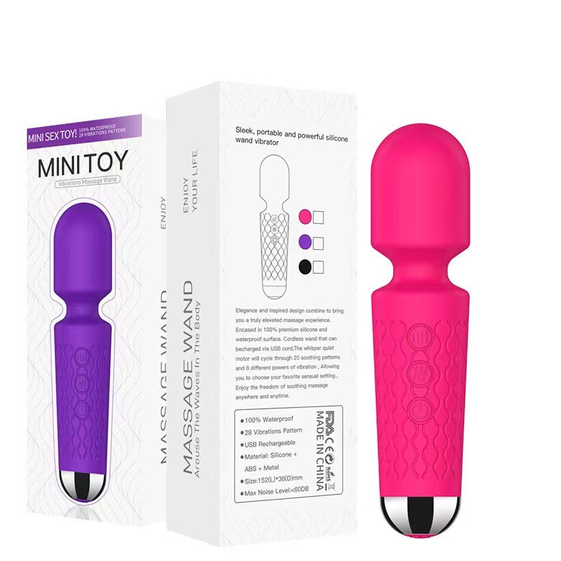 Mute Wand Massager Rechargeable 7 Frequencies 4 Speeds Body Recovery